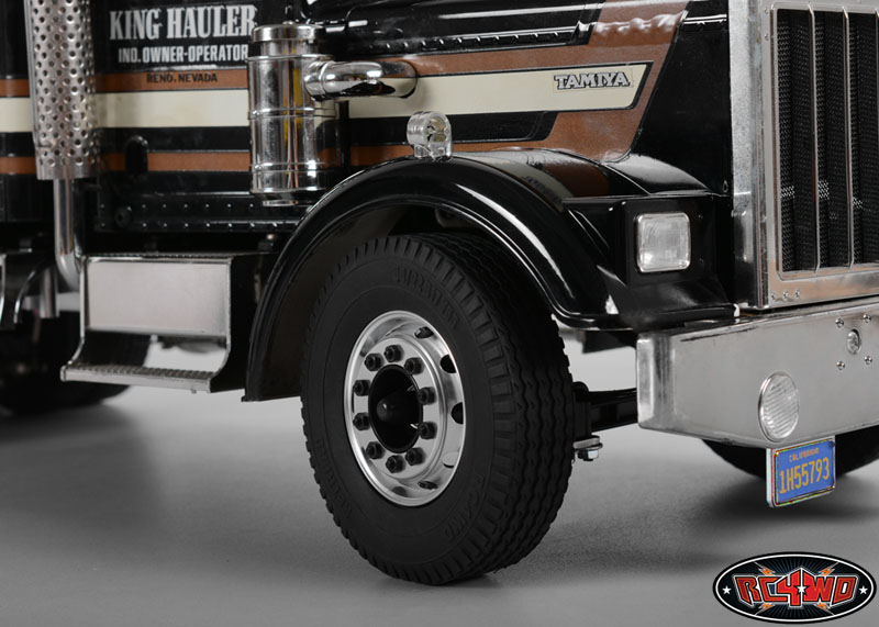 General Semi Truck Front Wheels "Black Cap" (Pair)