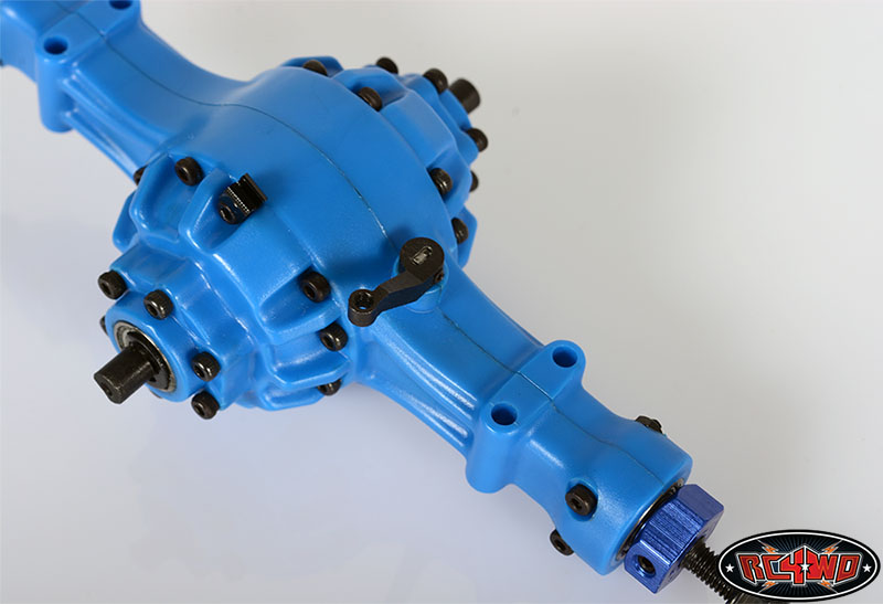 Scale Semi Truck Middle Axle with Locking Differential (Blue)