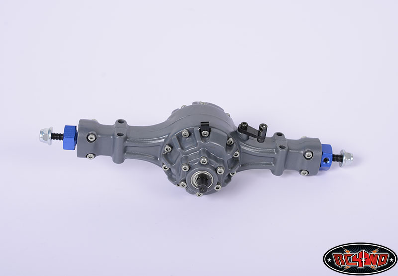 Scale Semi Truck Middle Axle with Locking Differential (Gray)