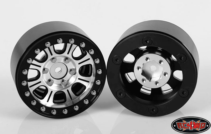 4 Ruote Hitman 6 Lug In Scala 1.9 Per RC4WD &ndash; Beadlock A 6 Bulloni, Esagono, Colore Argento/nero